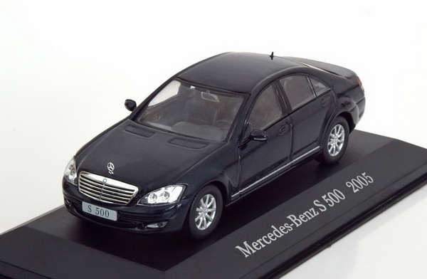 Модель 1:43 Mercedes-Benz S 500 (W221) - dark blue