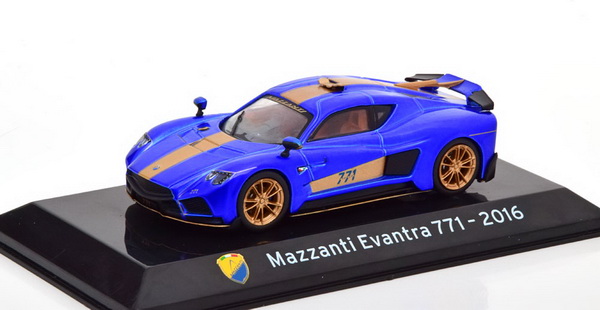 Mazzanti Evantra 771 - blue SUP070 Модель 1:43