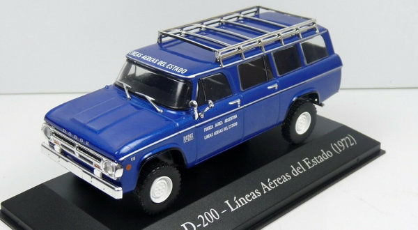 Dodge D200 Estado - blue - серия «Vehículos-Inolvidables-De-Reparto-Y-Servicio» SER12 Модель 1:43