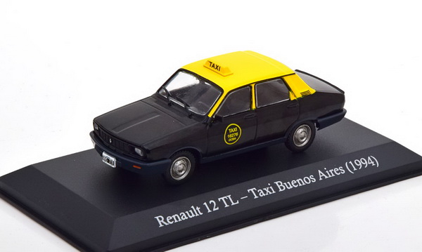 Renault 12 Taxi Buenos Aires - black/yellow SER17 Модель 1:43