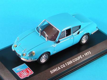 simca cg 1300 coupe - blue SIMCA007 Модель 1:43
