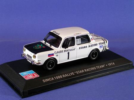 Модель 1:43 Simca 1000 №1 Rally Star Racing Team (Claude Brasseur)