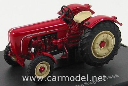 porsche super diesel tractor - red TRAC007 Модель 1:43