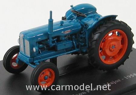 fordson power major tractor - blue/orange TRAC009 Модель 1:43
