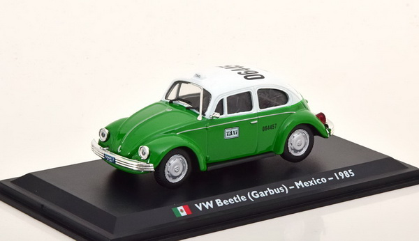 Модель 1:43 Volkswagen Käfer (Garbus) Taxi Mexico - green/white