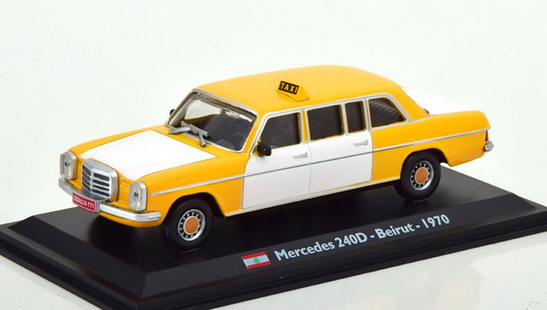 Модель 1:43 Mercedes-Benz 240D/8 Taxi Beirut - yellow/white