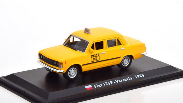FIAT 125P Taxi Warsaw - yellow