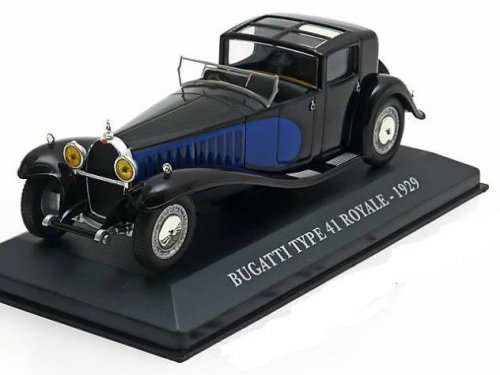 Модель 1:43 Bugatti T41 ROYALE - black/blue
