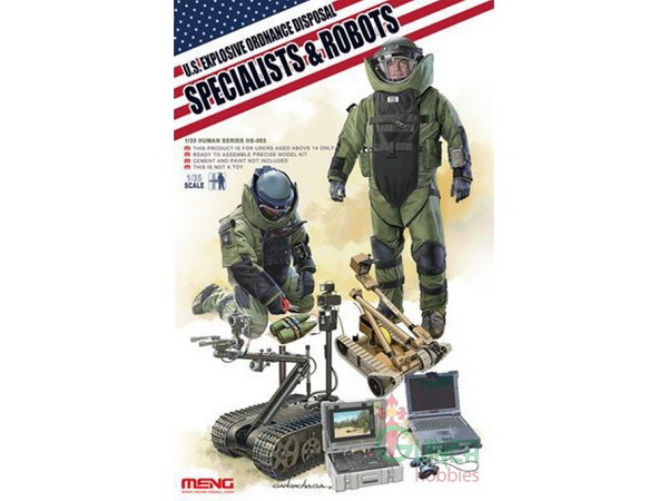 u.s. explosive ordnance disposal specialists & robots HS-003 Модель 1:35