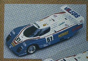 Модель 1:43 WM Peugeot P86 №51 24h Le Mans KIT