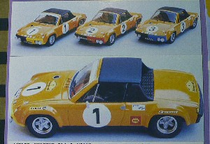 Модель 1:43 Porsche 914. 6 1° MARATHON DE LA ROUTE NURBURG. USINE KIT