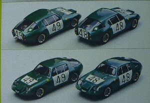 austin-healey sprite coupe №48/49 24h le mans - vert met (kit) MRK0215 Модель 1:43