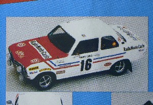 opel ascona type `1` 2-portes greder racing monte-carlo -1 (jean «jeannot» ragnotti - beaumont) (kit) MRK0250 Модель 1:43