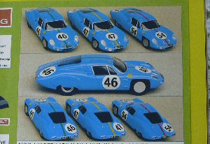 Модель 1:43 AlpineRenault M.64 24h Le Mans 1964 №46 - 47 - 54 1° INDICE ENERGETIQUE KIT