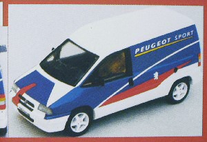 Модель 1:43 Peugeot EXPERT Peugeot Sport - PRESENT. SALON DU TRANSport PARIS KIT
