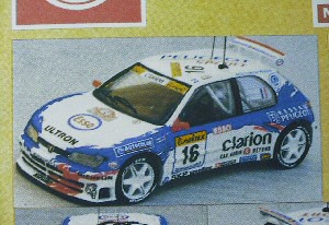 Модель 1:43 Peugeot 306 Maxi.2 Gr.A Rallye Monte-Carlo (Francois Delecour - Gilles Panizzi) SANS PHARES KIT