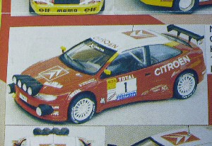 Модель 1:43 Citroen Xsara KIT-Car Rally Catalunya ou Tour de Corse KIT