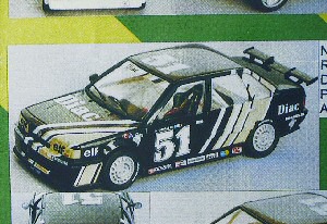 Модель 1:43 Renault 21 Turbo №51 EuropaCUP «Diac» Coupe EUROPEENNE (Alain Oreille) (KIT)