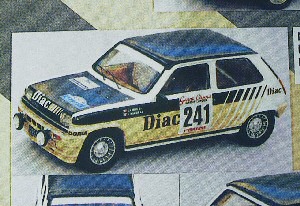 renault 5 alpine turbo №241 gr.n «diac» 1° gr.n rallye du var (jean-pierre deriu - mariani) (kit) MRK0367 Модель 1:43