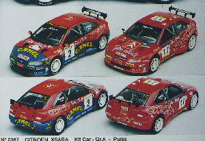 citroen xsara kit-car puras - rally catalunya / cortes ingles `camel` (kit) MRK0387 Модель 1:43