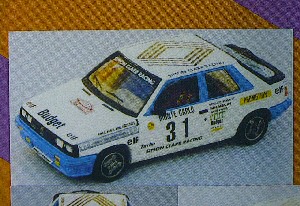 Модель 1:43 Renault 11 Turbo №31 Gr.N BUDGET - Monte-Carlo (Alain Oreille - Sylvie Oreille) (KIT)