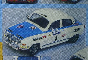 saab 96 v4 №5 finland rally mille lacs (s.lampinen) kit MRK0402 Модель 1:43