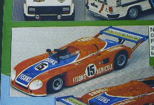 Модель 1:43 De Cadenet T.380 FISONS 20° 24h Le Mans №15 (Martin Raymond - Ray Mallock) KIT
