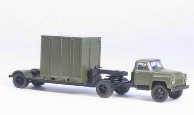 Модель 52-06 седельный тягач 5Т. контейнер армейский MM039320 Модель 1:87