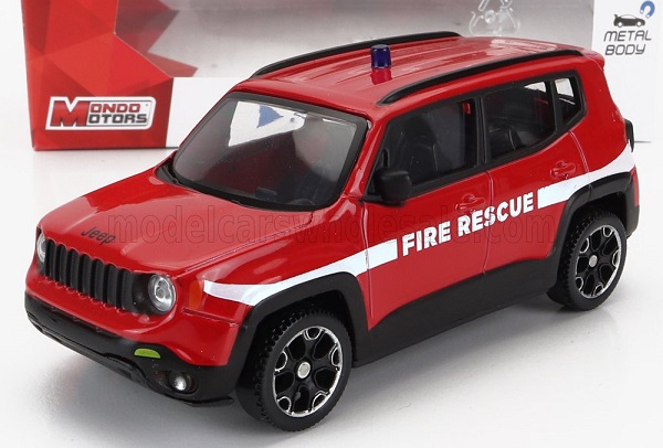 JEEP Renegade Fire Engine 2017, Red White MM53213-168786 Модель 1:43