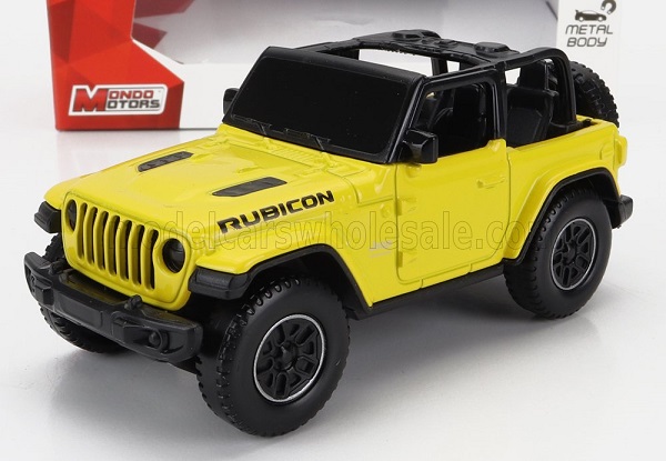 jeep wrangler rubicon open (2012), yellow black MM53219-168464 Модель 1:43