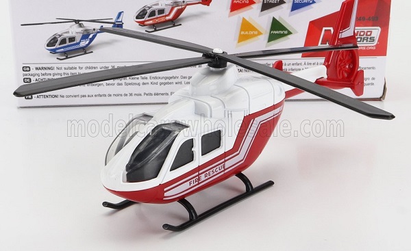 Модель 1:60 AGUSTA Helicopter Fire Engine 2010 - Cm. 15.5, Red White