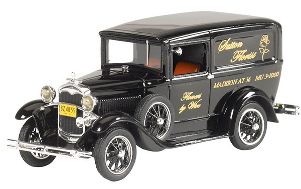 ford model a van «sutton florist» - black 213122 Модель 1:43