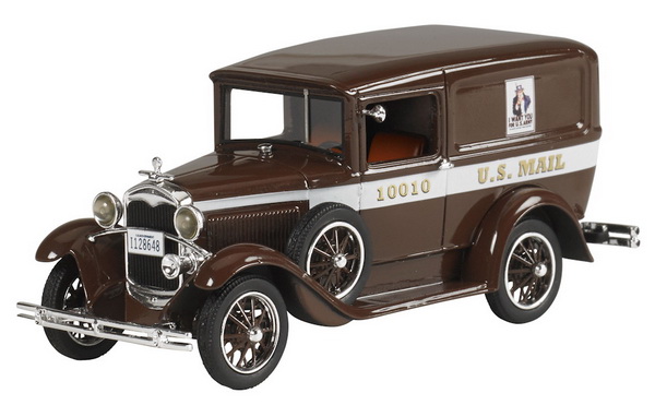 Модель 1:43 Ford Model A Van «U.S. Mail» - brown