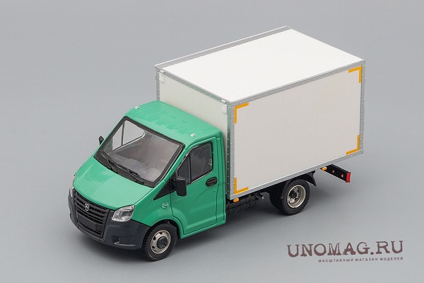 Модель 1:43 A21R23 хлебный фургон, зеленый / серый
