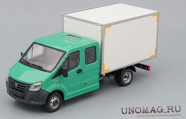 Модель 1:43 A22R33 хлебный фургон, зеленый / серый