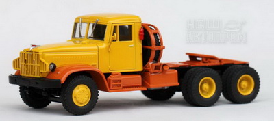 КрАЗ-221Б/258Б седельный тягач, автоэкспорт - жёлтый/оранжевый H769 Модель 1:43