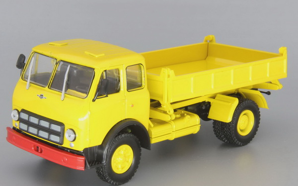 Модель 1:43 МАЗ-511А самосвал с боковой разгрузкой - жёлтый