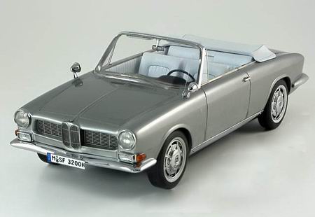 bmw 3200 cs bertone cabrio - silver 18011CABS Модель 1:18