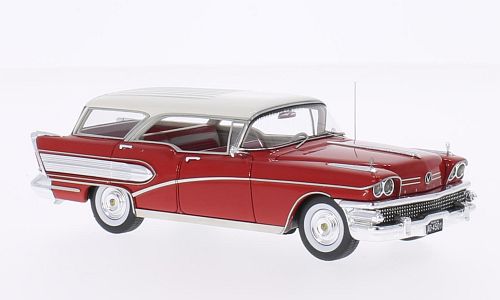 Модель 1:43 Buick Century Caballero Estate Wagon - red/white