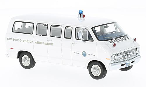 dodge sportsman "san diego police ambulance" (Полиция-Медпомощь Сан-диего) 1973 NEO46940 Модель 1 43