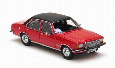 Модель 1:43 Opel Commodore B (4-door) - red/black