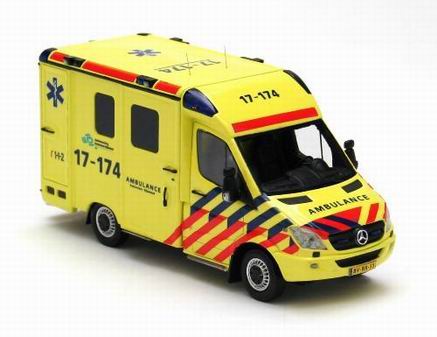 mercedes-benz sprinter ambulance rijnmond (новый кузов) NEO43867 Модель 1:43
