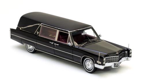 cadillac s&s hearse - black with closed coffin NEO43896 Модель 1:43