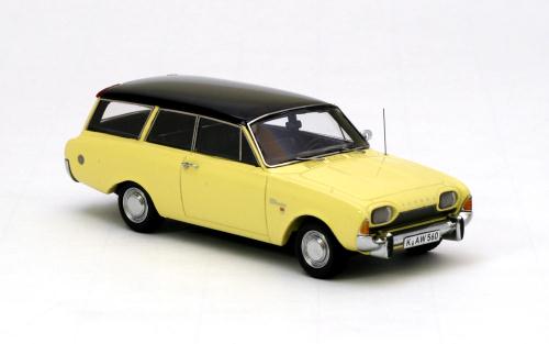 ford taunus p3 17m combi - yellow/black NEO44560 Модель 1:43