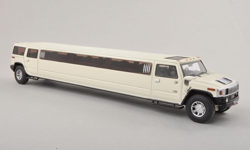 Модель 1:43 Hummer H2 Stretch Limousine - white