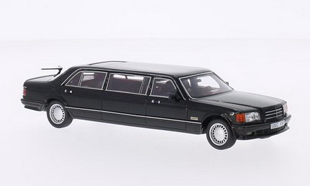 mercedes-benz (w126) stretch limousine - black NEO45357 Модель 1:43