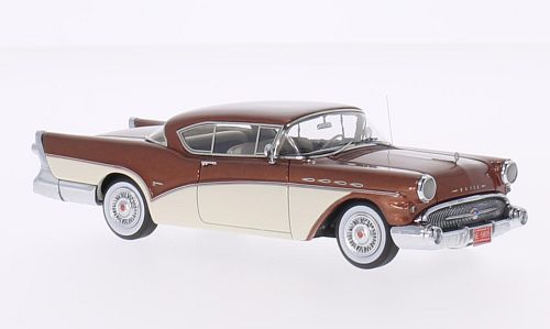buick roadmaster hardtop coupe 1957 metallic brown/crеme NEO45805 Модель 1:43