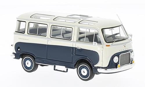 Модель 1:43 Ford Taunus Transit Panoramabus - dark blue/white