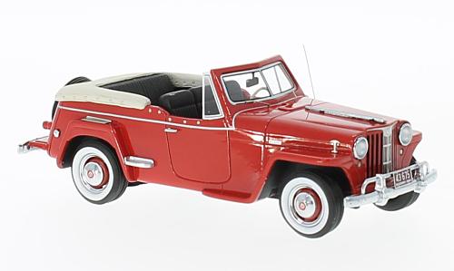 Модель 1:43 WILLYS Jeepster Convertible 1948 Red