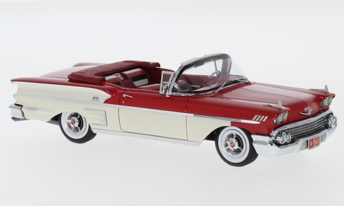 Модель 1:43 Chevrolet Bel Air Impala Convertible - red/white